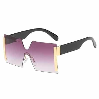 Women's Oversized Square Rimless Sunglasses - wnkrs