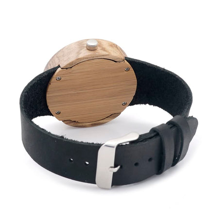 Trendy Laconic Style Wood and Leather Watches - wnkrs