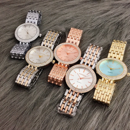 Women's Wristwatches with Rhinestone Decor - wnkrs
