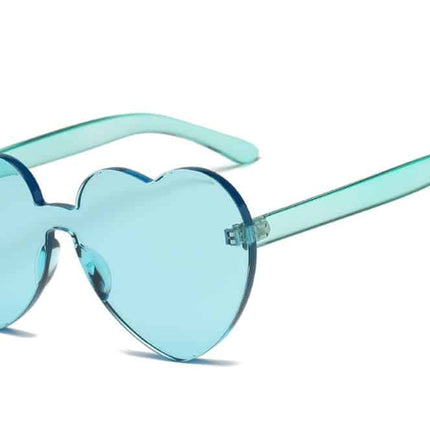 Kawaii Transparent Heart Shaped Sunglasses - wnkrs