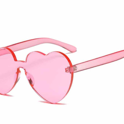 Kawaii Transparent Heart Shaped Sunglasses - wnkrs