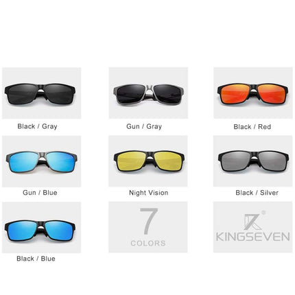 Men's Square Polarized Mirror Sunglasses - wnkrs