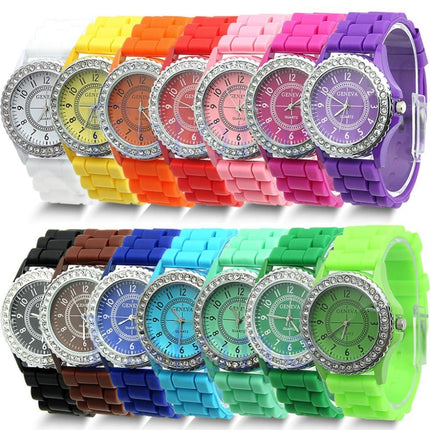 Casual Style Silicone and Crystal Watches - wnkrs