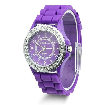 Casual Style Silicone and Crystal Watches - wnkrs