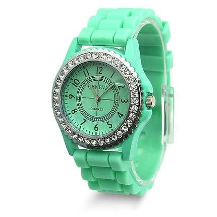 Casual Style Silicone and Crystal Watches - wnkrs