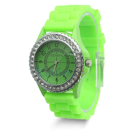 Casual Style Silicone and Crystal Watches - wnkrs