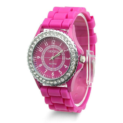 Casual Style Silicone and Crystal Watches - wnkrs