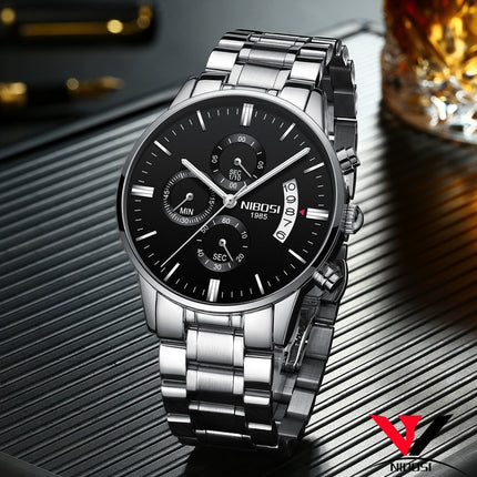 Men's Chronograph Leather Watch - wnkrs
