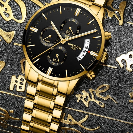 Men's Chronograph Leather Watch - wnkrs