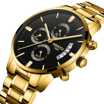 Men's Chronograph Leather Watch - wnkrs