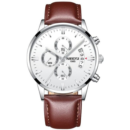 Men's Chronograph Leather Watch - wnkrs