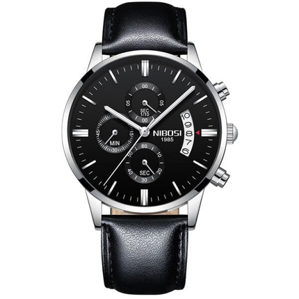 Men's Chronograph Leather Watch - wnkrs