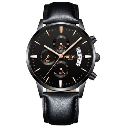 Men's Chronograph Leather Watch - wnkrs