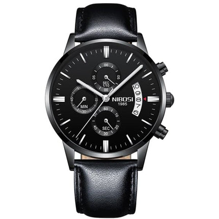 Men's Chronograph Leather Watch - wnkrs