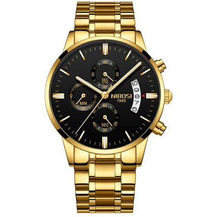 Men's Chronograph Leather Watch - wnkrs