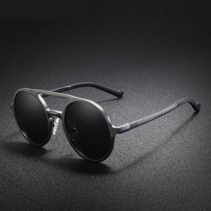 Men's Retro Round Polarized Sunglasses - wnkrs