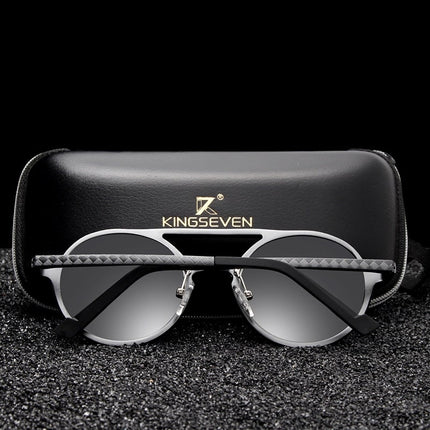 Men's Retro Round Polarized Sunglasses - wnkrs