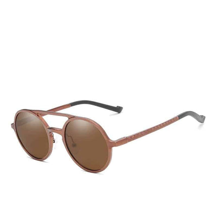 Men's Retro Round Polarized Sunglasses - wnkrs