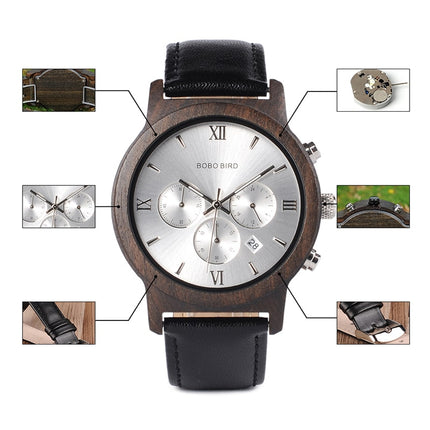 Men's Mechanical Leather Watch - wnkrs