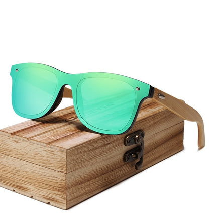 Men's Bamboo Frame Polarized Sunglasses - wnkrs