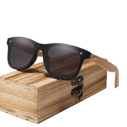 Men's Bamboo Frame Polarized Sunglasses - wnkrs