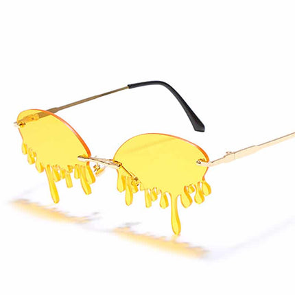 Multicolored Rimless Sunglasses for Women - wnkrs