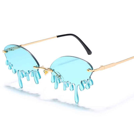 Multicolored Rimless Sunglasses for Women - wnkrs
