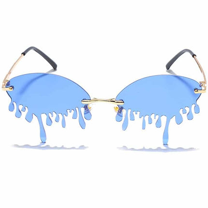 Multicolored Rimless Sunglasses for Women - wnkrs