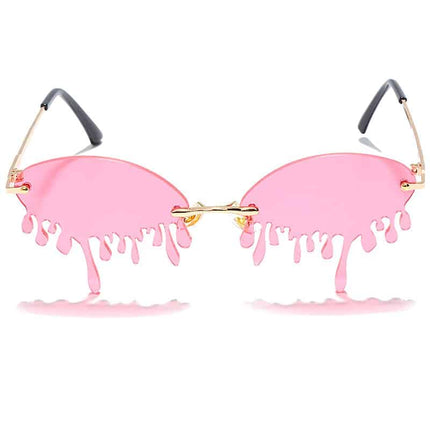 Multicolored Rimless Sunglasses for Women - wnkrs