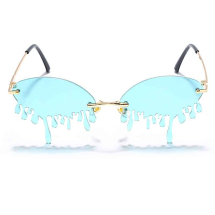 Multicolored Rimless Sunglasses for Women - wnkrs