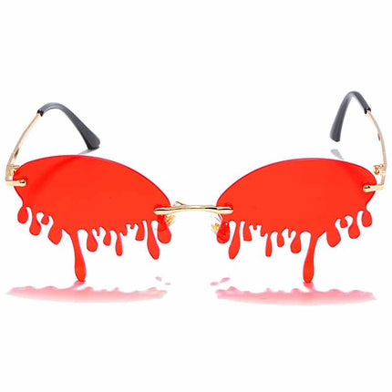 Multicolored Rimless Sunglasses for Women - wnkrs