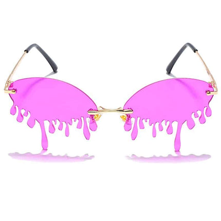 Multicolored Rimless Sunglasses for Women - wnkrs