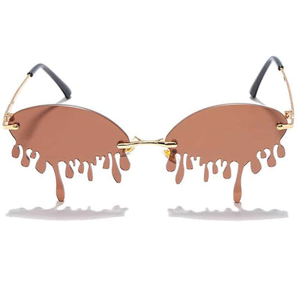 Multicolored Rimless Sunglasses for Women - wnkrs