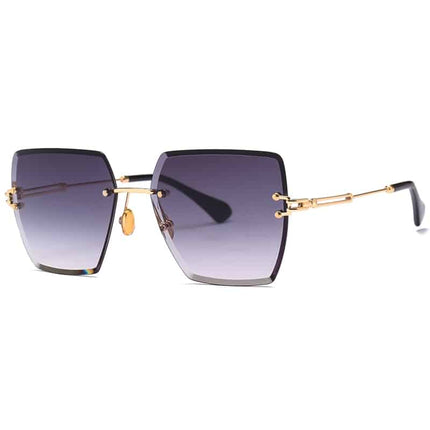 Women's Rimless Square Sunglasses - wnkrs