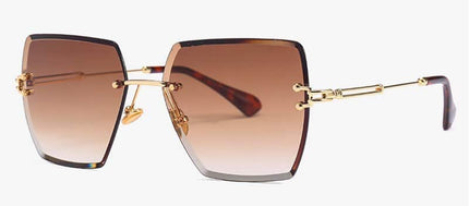 Women's Rimless Square Sunglasses - wnkrs