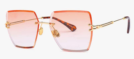 Women's Rimless Square Sunglasses - wnkrs