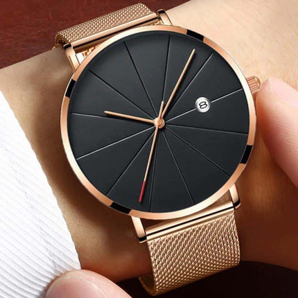 Men's Classic Mesh Stainless Steel Watch - wnkrs