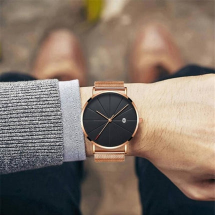 Men's Classic Mesh Stainless Steel Watch - wnkrs