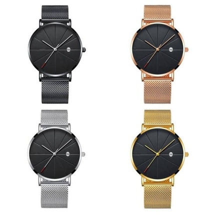 Men's Classic Mesh Stainless Steel Watch - wnkrs