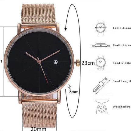 Men's Classic Mesh Stainless Steel Watch - wnkrs