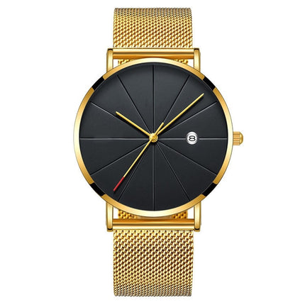 Men's Classic Mesh Stainless Steel Watch - wnkrs