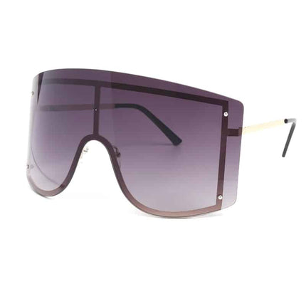 Women's Oversized Rimless Metal Female Sunglasses - wnkrs