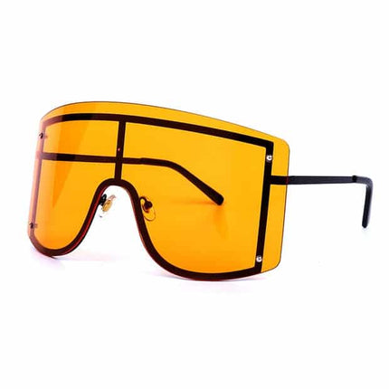 Women's Oversized Rimless Metal Female Sunglasses - wnkrs