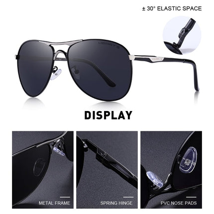 Men's Classic Aviator Shaped Sunglasses - wnkrs