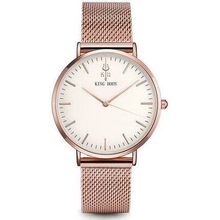 Women's Round Leather Wrist Watches - wnkrs