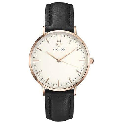 Women's Round Leather Wrist Watches - wnkrs