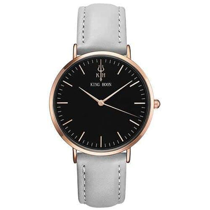 Women's Round Leather Wrist Watches - wnkrs