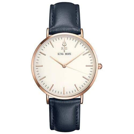 Women's Round Leather Wrist Watches - wnkrs