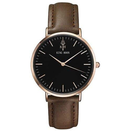 Women's Round Leather Wrist Watches - wnkrs