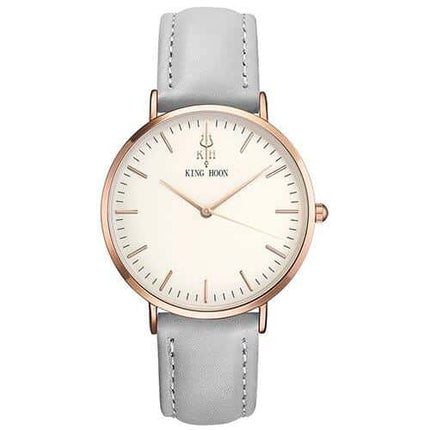 Women's Round Leather Wrist Watches - wnkrs